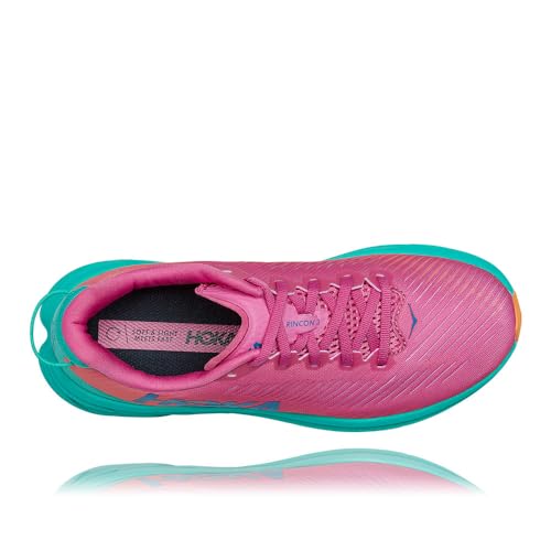 HOKA ONE ONE Women's Rincon 3 Pink/Teal Running Shoes Size: 7.5 - Afbeelding 6