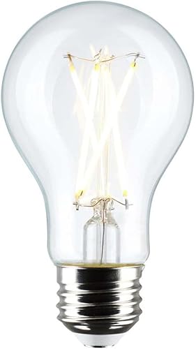 Miniatura 2 de Satco 12464-8A19/CL/LED/E26/940/4PK/120V (S12464) A19 A Line Pear Bombilla LED