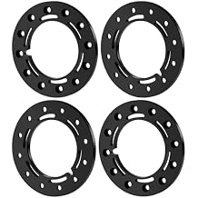 QUE-T 1.55inches Beadlock Rings Metal Replacement Wheel Rings for 1/18 1/10 Axial SCX10 90069 D90 TF2 1.55inches Wheel Hubs RimsBlack
