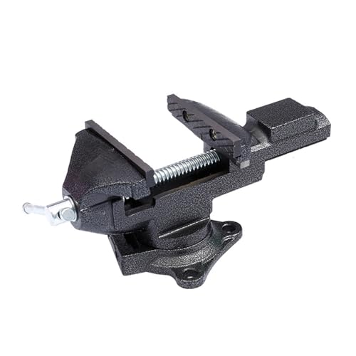 Morsa rotante a 360° con larghezza di serraggio di 50/6070/80 mm. Morsa da banco per lavorazione del legno e taglio misura fissa 80 mm