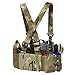 KRYDEX Tactical Chest Rig Elastic Rig Cummerbund with X Harness and Admin Pouch (MC)