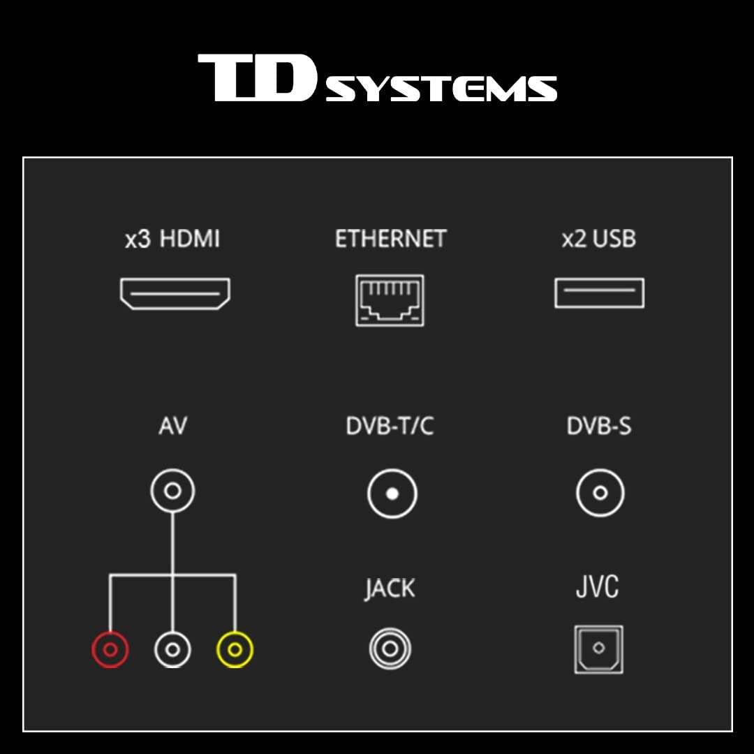 TD Systems - Smart TV 55 Pulgadas 4K Android 11, Control por Voz, televisión TDT HD. Televisor con 3 años de Garantia - PRIME55C14S