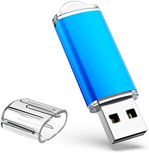 TOPESEL 5 Pack 32GB USB Memory Stick USB 2.0 Flash Drive Thumb Drives Pen Drives (5 Mixed Colors: Black Blue Green Red Silver)