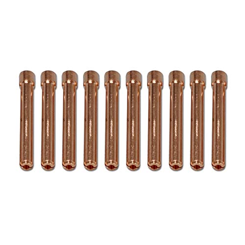 TIG Collet 10N24 (orificio de 3/32" y 2.4mm) para QQ300 PTA DB SR WP 17 18 26 TIG antorcha de soldadura 10pk Cover