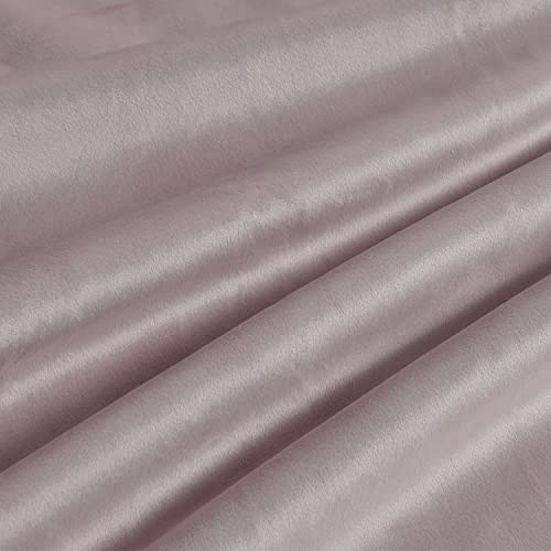 Bonzer 100% Blackout Curtains For Bedroom - Premium Thick Velvet Curtains 84 Inches Long Thermal Insulated Energy Saving, Sun Light Blocking Grommet Window Drapes For Living Room, 2 Panels, Blush #TOP7