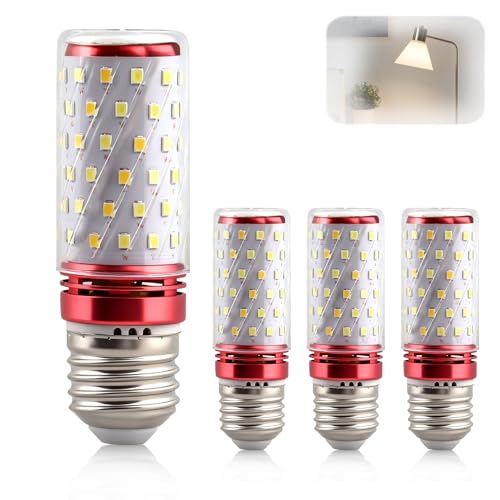 4Pack E27 Bombilla LED Maiz, 3000K 4300K 6000K Blanco Cálido Blanco Neutra Luz Fria Lampadas LED E27 Maiz Bajo Consumo, 16W Equivalente a Bombillas Halógena de 150W para Candelabros, Luces de Techo