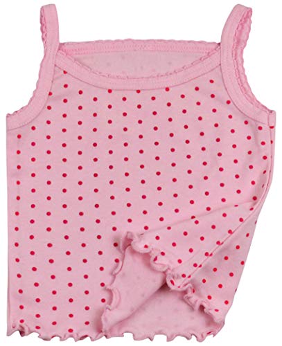 Image of ToBeInStyle Girl's 4 Pack Ruffle Hem Spaghetti Strap Tank Tops