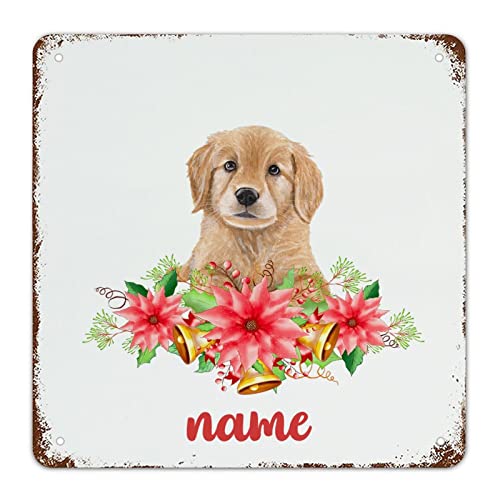 Plaque en métal de Noël personnalisable, le cadeau idéal pour amoureux de chiens