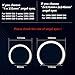 DTM LED Angel Eyes For BMW E46/E39/E36/E38 Halogen Xenon Headlight Crystal Switchback Halo Lights Accessories Tuning DIY (131mm Plus 146mm)