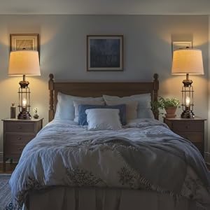 Tablelampsetof2withusbports293tallfarmhousetablelampwith2nightlightbulbstouchcontroltablelampsforbedroomrusticbedsidelampforendtablesbulbsincludedblack Urban Country Home Decor Table lamp set of 2 with usb ports 293 tall farmhouse table lamp with 2 nightlight bulbstouch control table lamps for bedroom rustic bedside lamp for end tablesbulbs includedblack urban country home decor