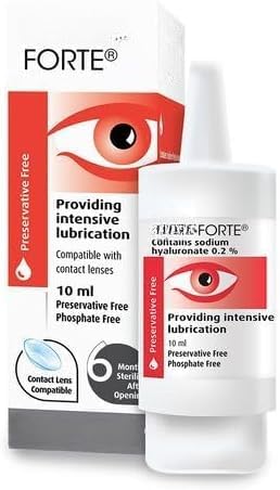 Forte Intensive Optic Drops - for Treatment of Severe and Persistant Dry - 10ml