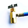 R134A Car Air Conditioning Refrigerant Charging Hose Kit | Fridge Recharge Kit with Pressure Gauge and Self-Sealing Valve | R134A Adapter for Home AC Recharge, Auto HVAC System Maintenance #1