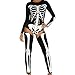 Forplay Bad To The Bone Bodysuit With Screenprint and Legwarmers, Black, Large/X-Large