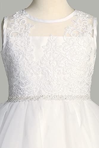 Made in USA First Communion Dress for Girls - White 1st Holy Communion Dresses - Vestidos Primera Comunion3