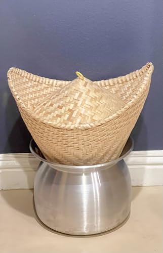 Set of Sticky Rice Steamer Pot and Basket Cook Kitchen Cookware Tool