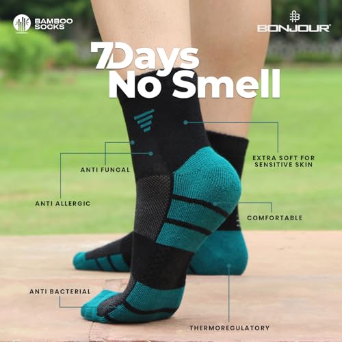 Image of Bonjour Men Sports Ankle Bamboo Socks