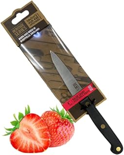 Taylors Eye Witness Made in England Heritage Range Vegetable Knife - 10cm|4in High Carbon Stainless Steel Razor Sharp, Full Tang Blade. Ergonomically Designed Hand Finished, Triple Brass Rivet Handle
