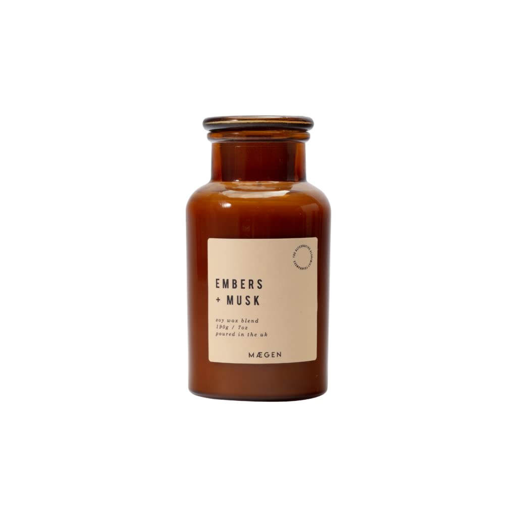 Maegen Alchemist 9oz Candle in a Jar - Embers & Musk
