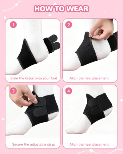 Image of 6 PCS Kids Ankle Brace Set, Ankle Support Wraps, Knitted Ankle Sleeve Sock for Sprains, Injuries and Active Play for Daily Wear, Injury Prevention (Black, Small)