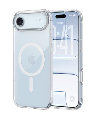 Belkin for iPhone Air Case Clear MagSafe Compatible w/Anti-Scratch & Anti-Yellowing Treated Coating Touch Sensitive Camera Control - Military Grade Slim Design Shockproof Protective