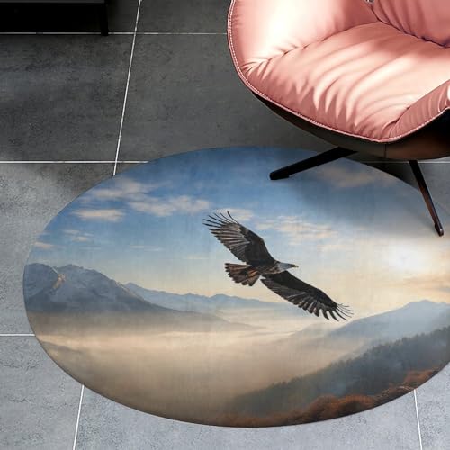Alfombra lavable para dormitorio que soluciona las manchas y decora con estampado de montaña 3