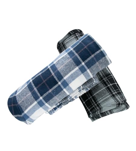 MileyMarla Boy's 100% Cotton Flannel Pajama Lounge Sleep Pants Plaid PJ Bottoms Pockets4