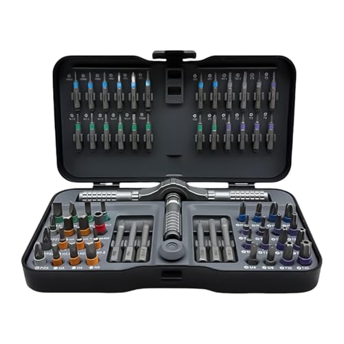 Set Destornillador Carraca | 66 Piezas Puntas Portátiles | Con Estuche y Destornillador Carraca Magnético | Para Móvil Gafas Bicicleta Electrodomésticos Reparación Eléctrica Precisión
