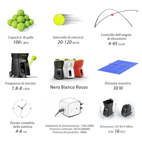 Automatic Tennis Ball Launcher Machine