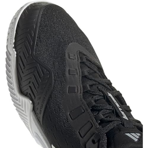 adidas Tênis feminino Barricade, Core Black-Silver Metallic-Cloud White, 42