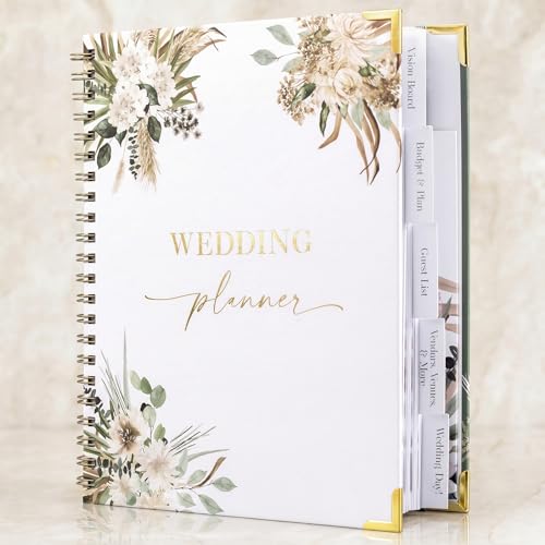 Beautiful Greenery Wedding Planner Book and Organizer -...
