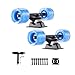GXBHSP Skateboard Trucks Set 4 Pcs Pack Wheels Longboard Wheels for Cruising Street Wheel 60mm with Skateboard Bearings Skateboard Pads Skateboard Tool (Black)