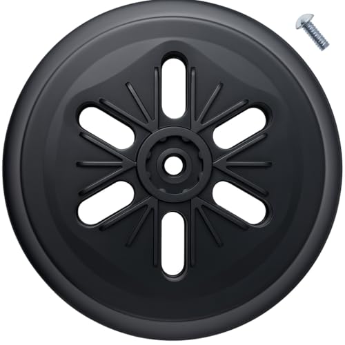 Poweka Disco abrasivo da 150 mm (6') con vite | Compatibile con Bosch GEX 150/150 AC/PEX 15 AE/GEX 150 Turbo | Pad di ricambio in gomma morbida per levigatura e lucidatura liscia