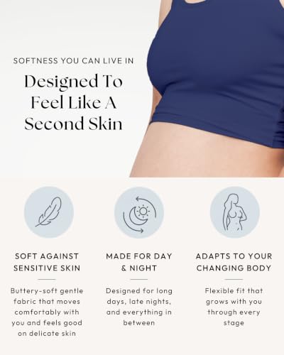 Image of Larken Hands Free Pumping Bra for Breastfeeding | Breast Pump - Maternity Bras for Pregnancy, Pumping & Nursing Bra in One