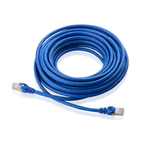 Cable Matters 10Gbps Snagless Shielded Cat6A Ethernet Cable 30 Ft (Sstp, Sftp Shielded Ethernet Cable, Shielded Cat6 Cable, Cat 6 Shielded Network Cable) In Blue #TOP7