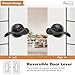 Probrico Wave Style Privacy Door Levers Keyless Handles for Bedroom or Bathroom Oil Rubbed Bronze Leversets Interior Locksets,Left/Right Handed, 6 Pack