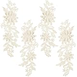 Utilisation large:l'applique florale à coudre peut être utilisée pour coudre des embellissements, robe de mariée, chemise, jupes, costumes, casque de mariée, vêtements, robes de soirée, Sacs à dos, tricots, rideaux, et plus