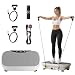 Vibration Plate Exercise Machine, Vibration Plate for Weight Loss Lymphatic Drainage Machine, Vibration Fitness Trainers with Resistance Bands, Vibrating Exercise Equipment for Home Use Gym Equipment