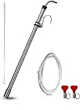 Fermtech Stainless Steel Auto Siphon 18' with Clip, Brush and 6 feet of Made in Canada tubing. Stainless Steel Siphon Racking Cane With Carboy Clip, Homebrewer Easily Transfer Wort From Container,