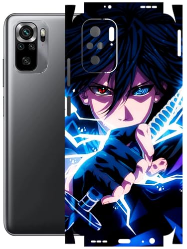 Image of AtOdds - Full Body Back Screen Guard Protector Film - Lamination Wrap Skin Sticker Compatible with REDMI Note 10 | Scratchproof Matte Finish (Anime 42)