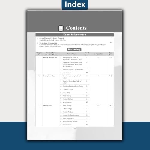 Image of Examcart One For All School Entrance Class 6 Reasoning (Mental Ability Test) Book 2027 | Complete Theory & 1400+ Practice Questions | For JNV, Sainik, RMS, CHS, & Other School Exams (English Medium)