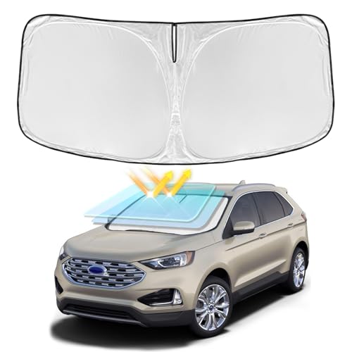 for Ford Edge 2015-2024 Windshield Sun Shade - 4 Layers Car Sunshades for Front Windows Shade Cover...