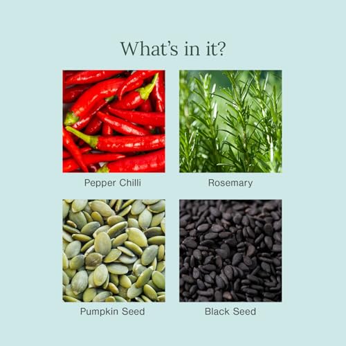 Juicy Chemistry Chilli, Horsetail & Blackseed Hair Oil For Hair Growth & Hair Fall Control, Clinically Tested, 100% Certified Natural For Men And Women (30 Ml (Pack Of 1) Crimson Red)