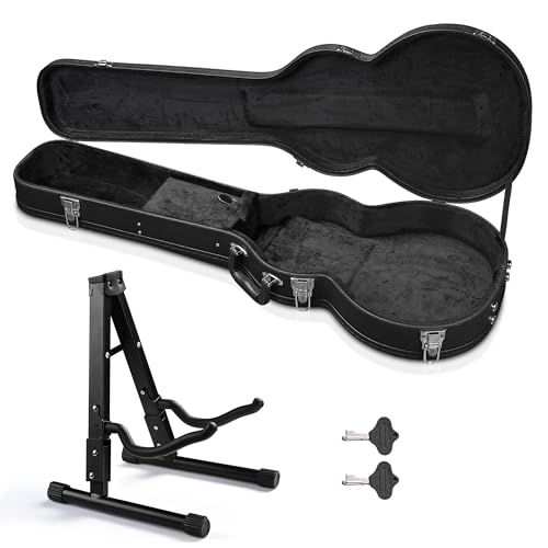AW Les Paul Electric Guitar Hard Case with Folding Guitar Stand Wooden Hard by AW - Used condition - CA$316.72