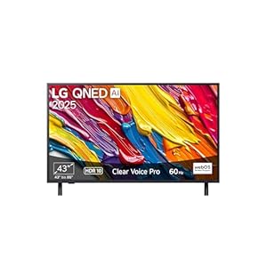 LG 43QNED82A6B TV 43 Zoll (109 cm) 4K QNED AI TV (α7 Gen8 4K AI Prozessor, webOS 25, 60Hz) [Modelljahr 2025]