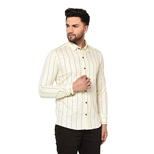 Image of Men Striped Slim Fit Shirt