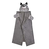 Heritage Kids Puppy Hooded Blanket Snuggle Wrap For Kids, Soft Wearable Cozy Throw with Hand...