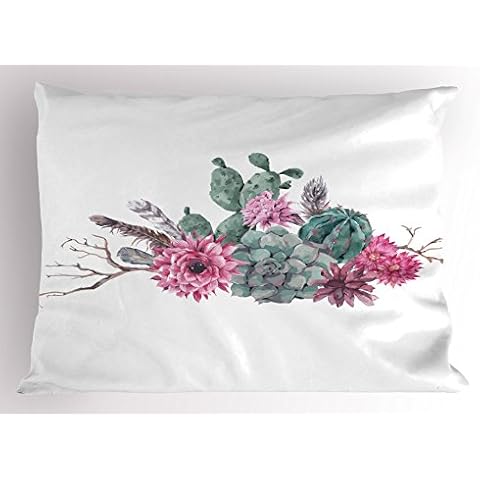 Ambesonne Succulent Pillow Sham Cover