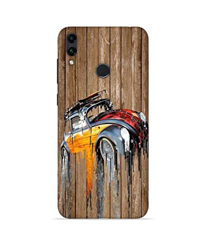 Image of Silence Printed Colourful Hand Printing Wooden Background Designer Hard Back Case Cover for Huawei Honor 8C