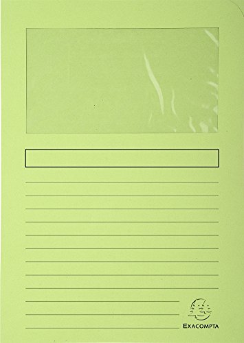 EXACOMPTA Pt 100 chem. à fenêtre BAHIA vert