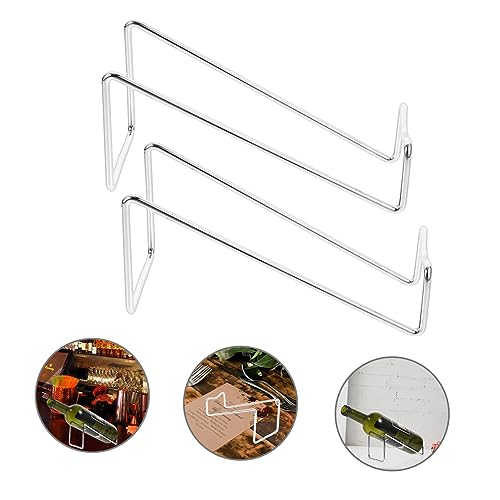 Soporte de botella de vino metálico Alipis 2 piezas miniatura 4